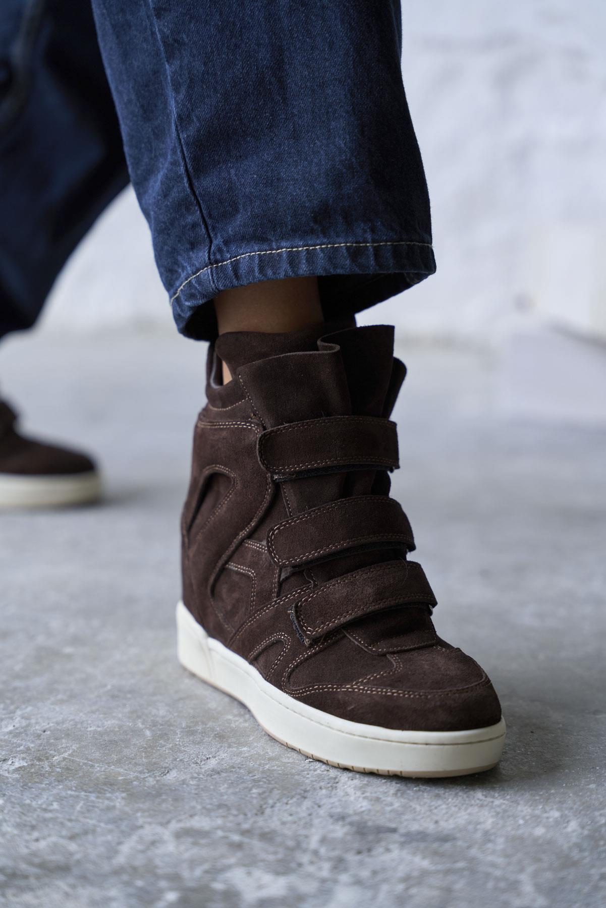 REMMY KAHVE SÜET SPOR AYAKKABI