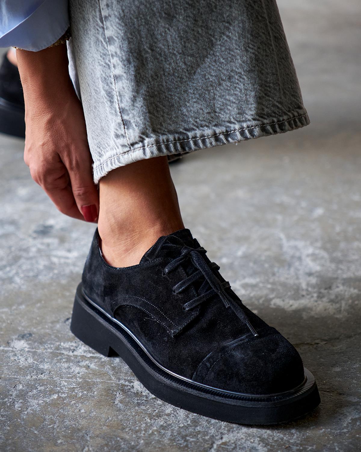 REYES SİYAH SÜET MAKOSEN