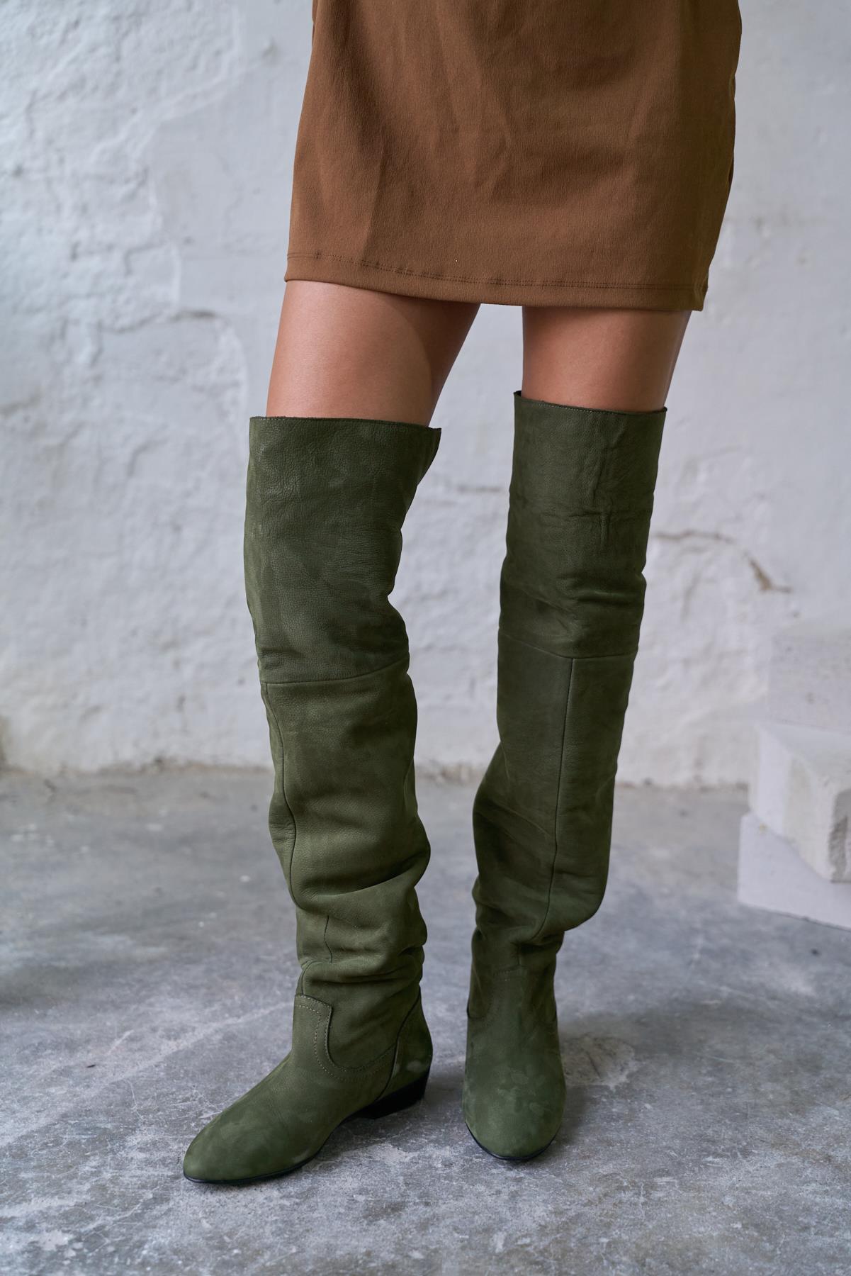 RİVO HAKİ SÜET ÇİZME