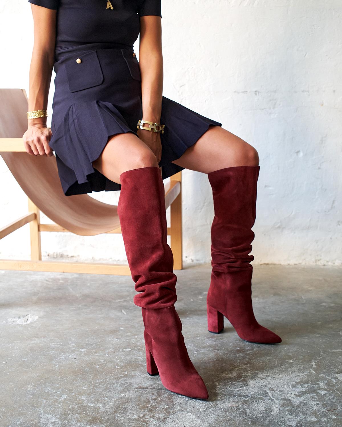 ROADS BORDO SÜET ÇİZME