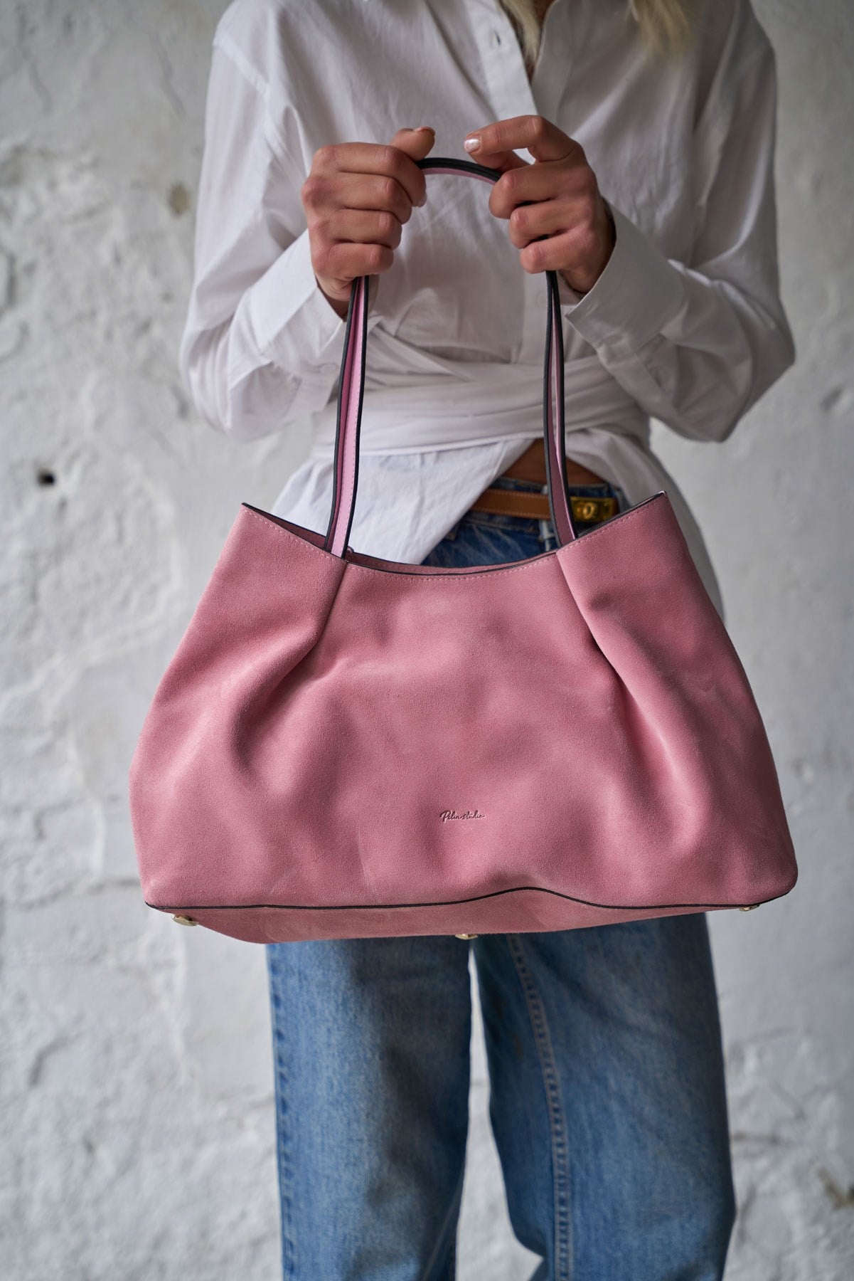 SEVİLLA PEMBE SÜET ÇANTA