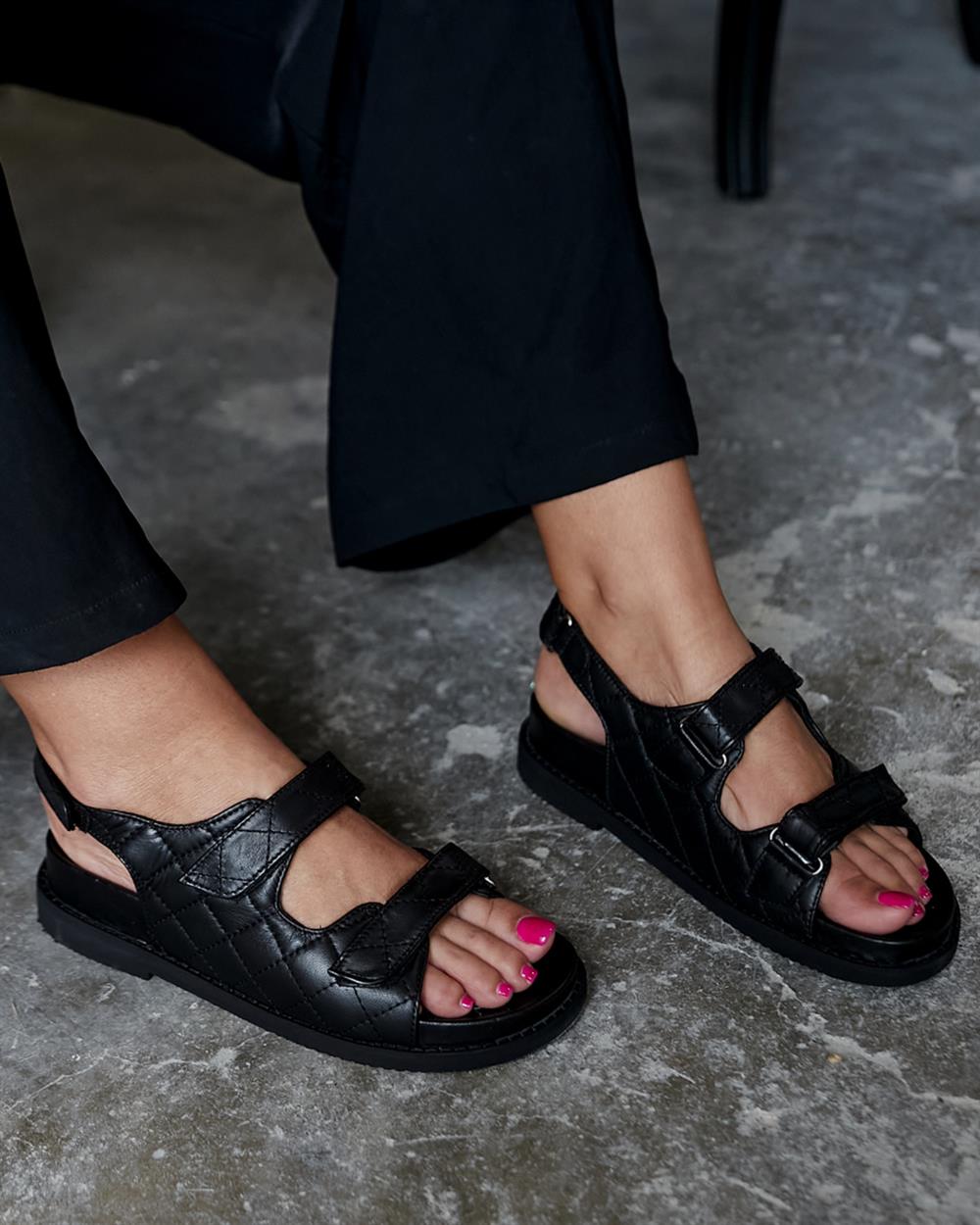 SHANY SİYAH SANDALET