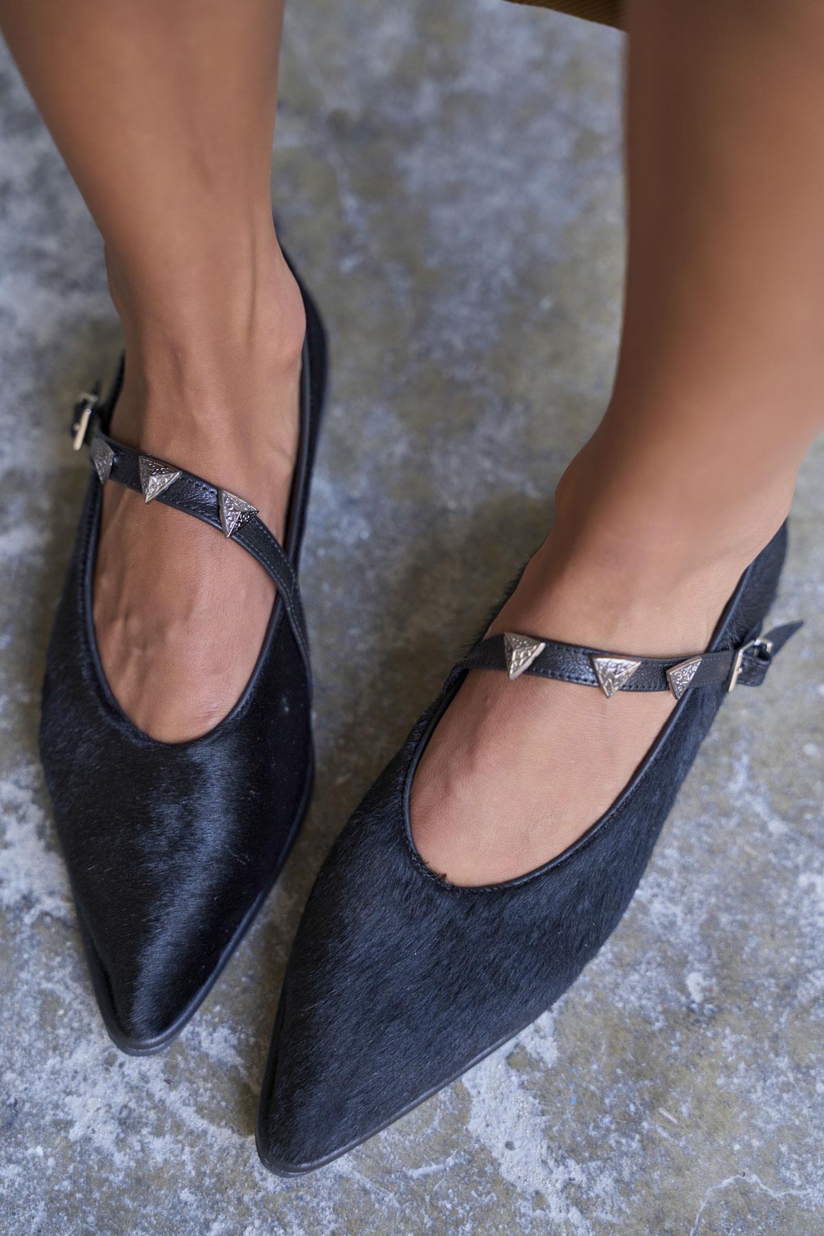 SİON SİYAH SÜET BABET