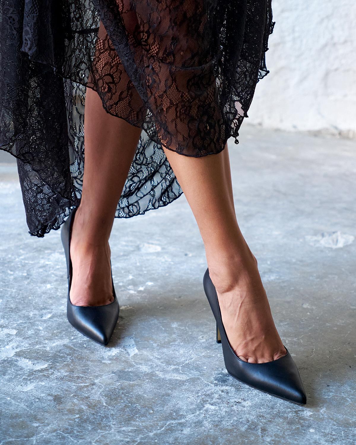 SİTY 10 CM SİYAH DERİ NATURAL TABAN