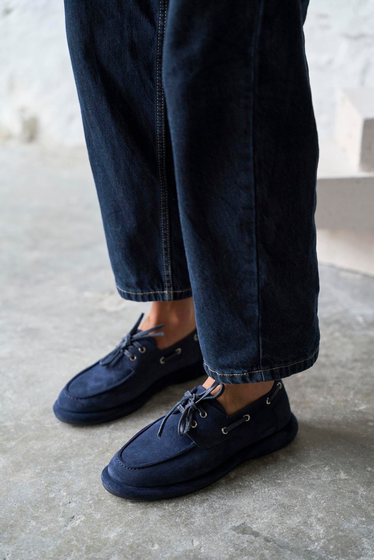 SOFİA LACİVERT SÜET MAKOSEN