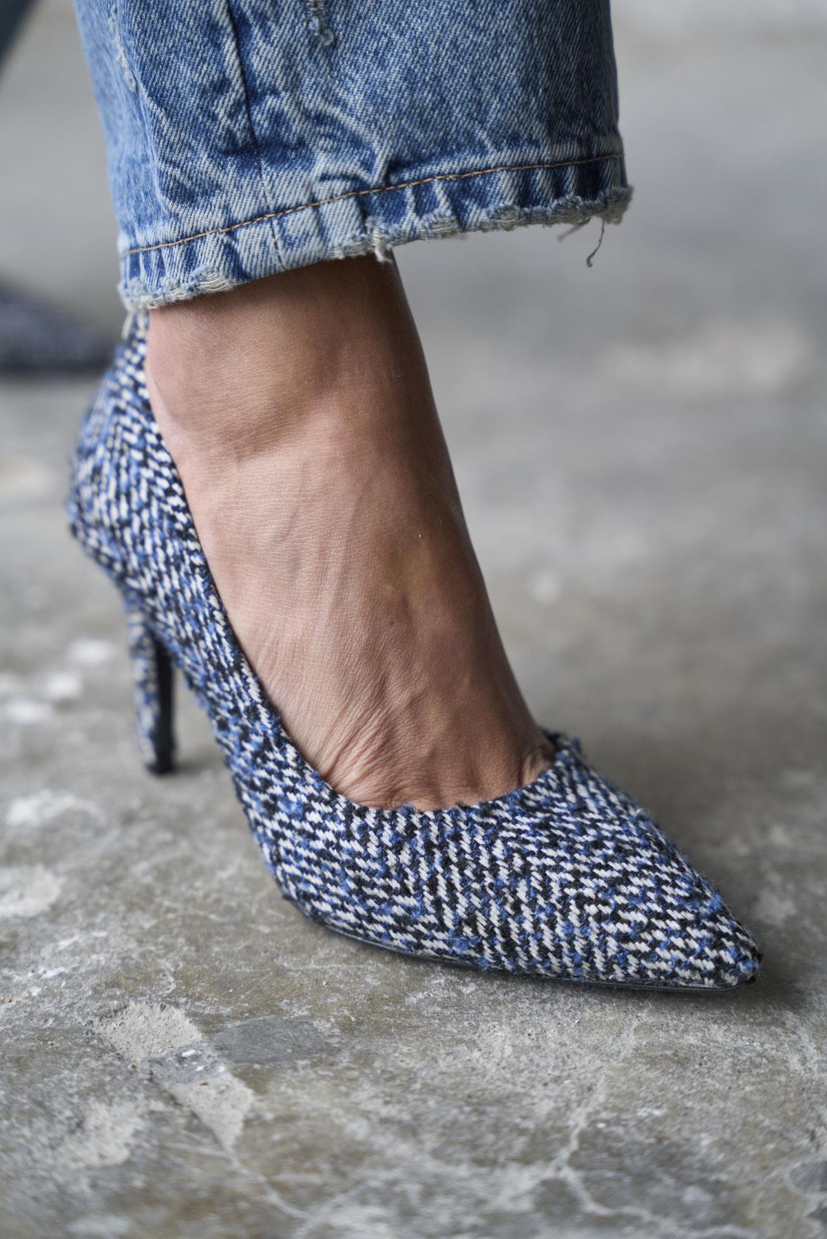 SPEZİA LACİVERT TÜVİT STİLETTO