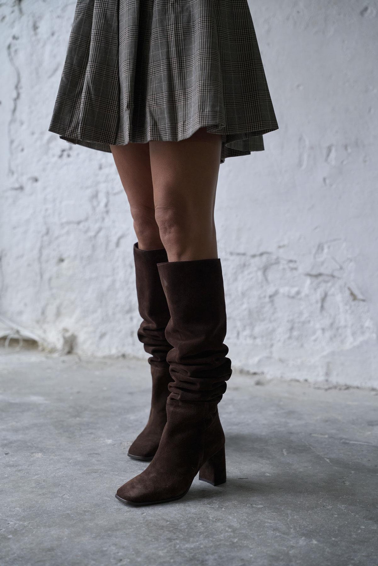 TİVON KAHVE SÜET ÇİZME