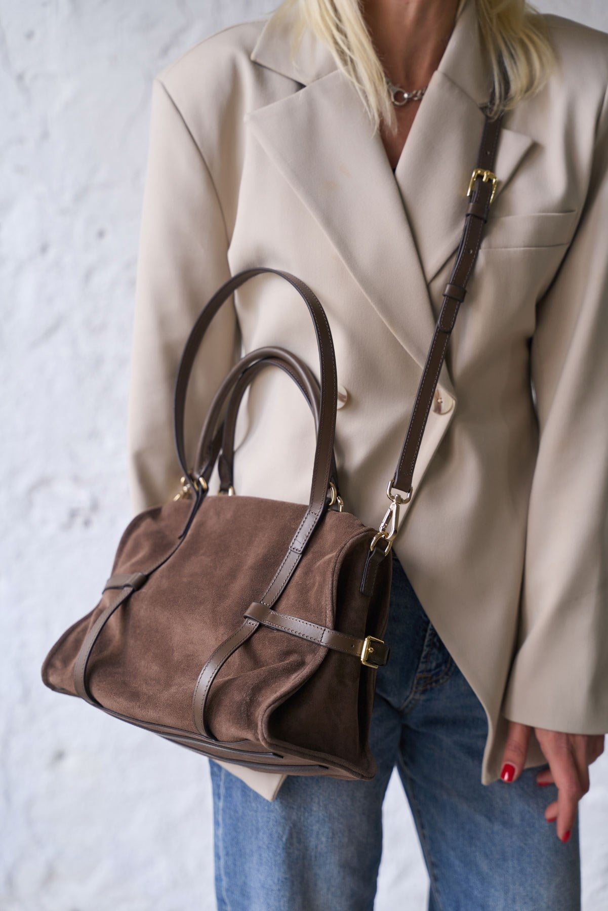 TORİNO KAHVE SÜET ÇANTA