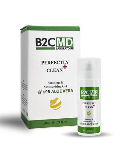 B2CMD Aloe Vera Face Gel (Soothing & Moisturizing - 95% Aloe Vera) - Yatıştırıcı Ve Nemlendirici %95 Aloe Vera