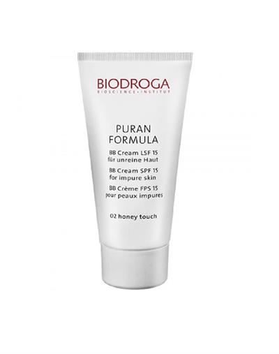 Biodroga Puran Formula BB Cream Spf 15 for Impure Skin 02 Honey - Problemli Ciltler için 15 Koruma Faktörlü BB Krem 02 Bal