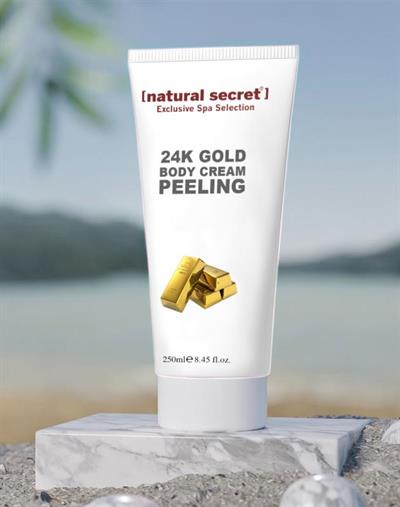 Natural Secret 24K Gold Body Cream Peeling - 24 K Altın Granüllü Vücut Krem Peeling