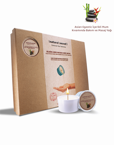 Natural Secret Asian Candle Massage & Body Care Oil - Asya Egzotik Mum Masaj & Vücut Bakım Yağı