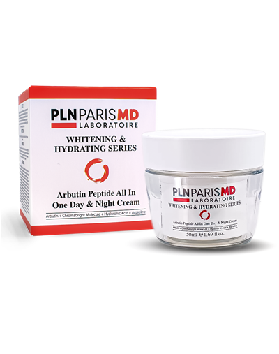PLN PARIS MD Arbutin & Peptide & Day & Night Cream / Arbutin İçerikli Leke Açıcı ve Nemlendirici gündüz ve gece kremi 50ml