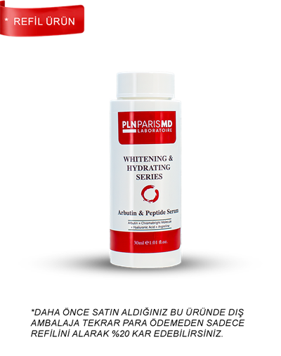 PLN PARIS MD Arbutin & Peptide Serum - Arbutin Ve Peptit İçerikli Leke Açıcı Serum 30ml REFIL