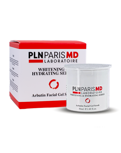 PLN PARIS MD Arbutin Scrub Gel / Arbutin İçerikli Leke Açıcı ve Nemlendirici Peeling Jel 50ml REFIL