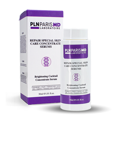 PLN PARIS MD Brightening Cocktail Concentrate Serum / Arbutin Ve Peptit İçerikli Leke Açıcı Serum 30ml
