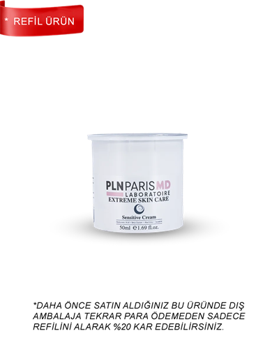PLN PARIS MD Extreme Sensitive Cream / Hassas Ciltler İçin Nemlendirici Krem 50ml REFIL