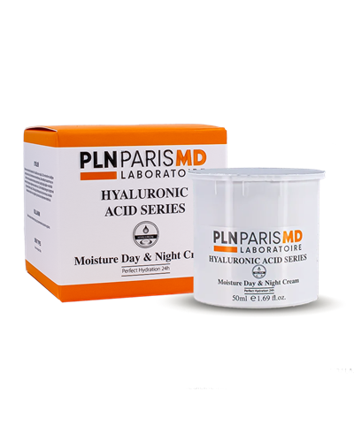 PLN PARIS MD Hyaluronic Acid Moisture Day & Night Cream / Çok Kuru Ve Olgun Ciltler İçin Hyaluronik Asit içerikli Gece-Gündüz Bakım Kremi 50ml REFIL