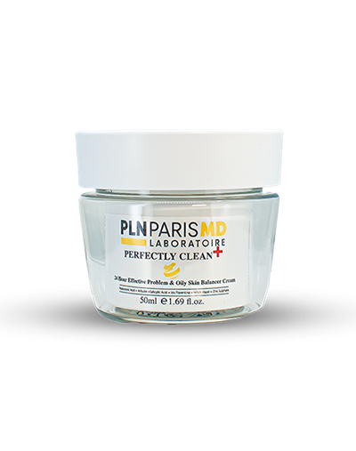 PLN PARIS MD Perfectly Clean + 24h Care for Impure, Oily Skin Cream Akneli, Yağlı ve Problemli Ciltler İçin Gece - Gündüz Koruyucu Bakım Kremi 50ml