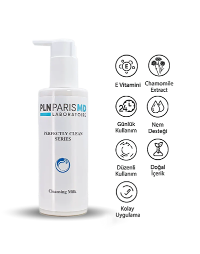 PLN PARIS MD Perfectly Clean Cleansing Milk / Normal ve Kuru Ciltler İçin Temizleme Sütü 200ml