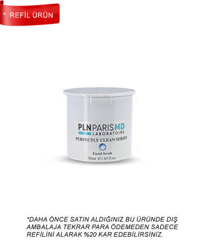 PLN PARIS MD Perfectly Clean Facial Scrub / Kuru, Normal Ve Karma Ciltler İçin Granüllü Peeling 50ml REFIL