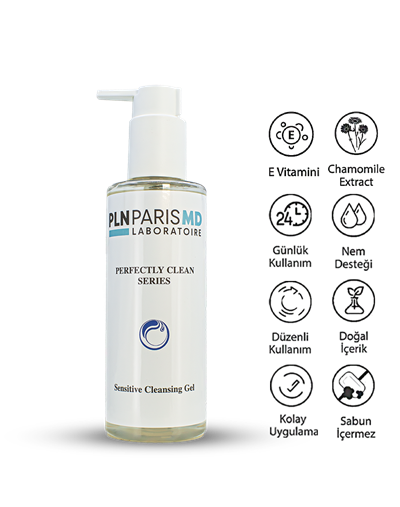 PLN PARIS MD Perfectly Clean Sensitive Cleansing Gel / Çok Hassas Ciltler İçin Temizleme Jeli 200ml