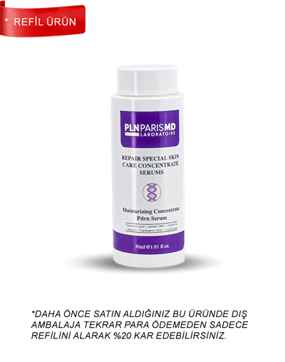 PLN PARIS MD Repair Moisturizing Concentrate Serum / Kuru ve Normal Cilt Tipleri İçin Nemlendirici Bakım Serumu 30ml REFIL