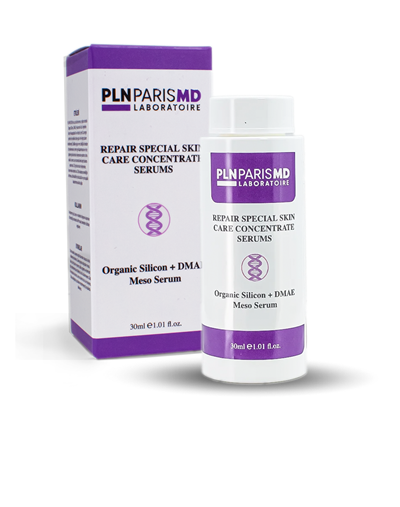 PLN PARIS MD Repair Organic Silicon + DMAE Meso Serum / Yoğun Organik Slikon, DMAE içerikli, Botox, Çizgi Açıcı Etkili Serum 30ml REFIL
