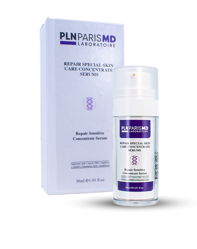 PLN PARIS MD Repair Sensitive Concentrate Serum / Hassas Dahil Tüm Ciltlere Sakinleştirici, Yatıştırıcı Bakım Serumu 30ml
