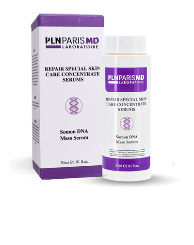 PLN PARIS MD Repair Somon DNA Meso Serum / Yoğun Somon DNA içerikli Cilt Yenileme, İnce Çizgilerin Açılması ve Akne Karşıtı Etkili Saf Serum 30ml REFIL
