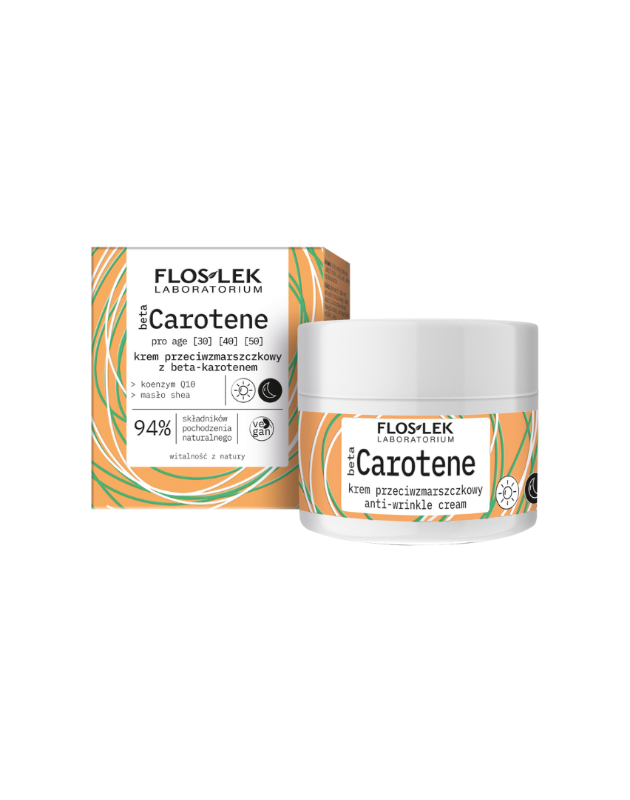 Floslek Laboratorium Floslek Beta Caroten İçerikli Kuru, Solgun, Kırışıklığa Meyilli Ciltler İçin SPF 15 UV Korumalı Nemlendirici Krem 50ml