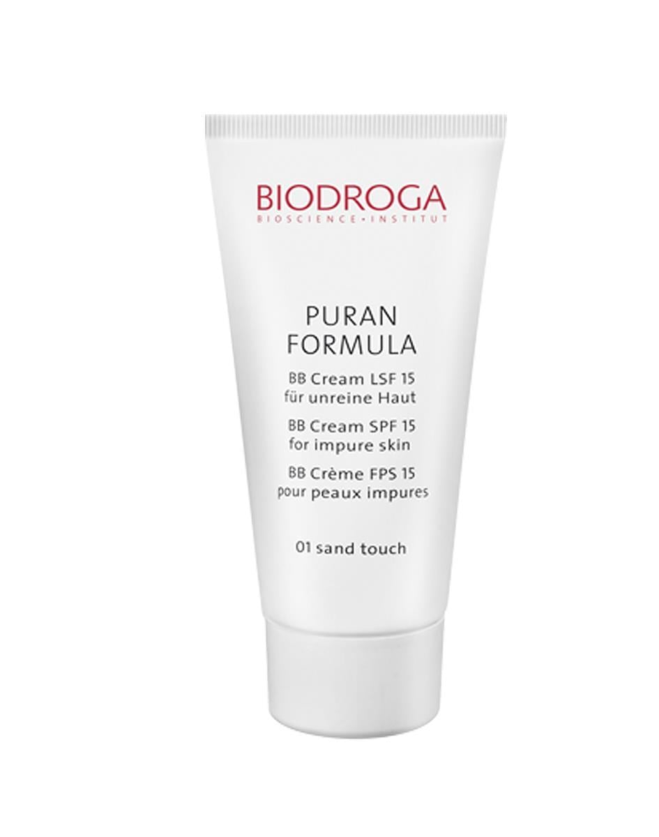 Biodroga Puran Formula BB Cream SPF 15 for Impure Skin 01 Sand - Problemli Ciltler için 15 Koruma Faktörlü BB Krem 01 Kum