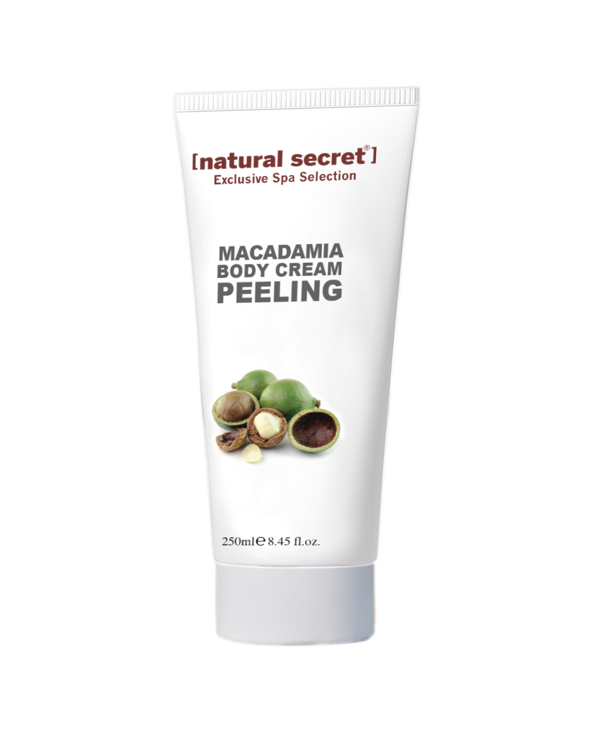 Natural Secret Macadamia Body Cream Peeling - Makademya Granüllü Vücut Krem Peeling