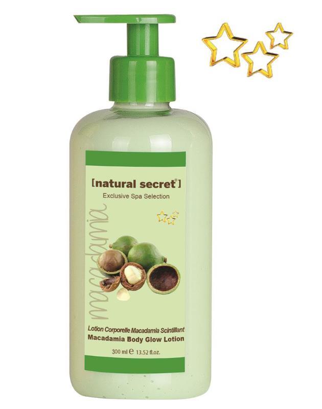 Natural Secret Macadamia Body Glow Lotion - Makademya Işıltılı Vücut Losyonu