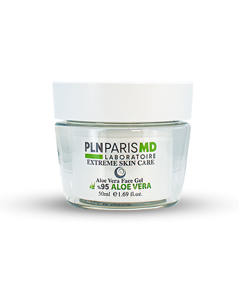 PLN PARIS MD Aloe Vera Face Gel / %95 Aloe Vera İçerikli Yatıştırıcı Ve Nemlendirici Jel 50ml