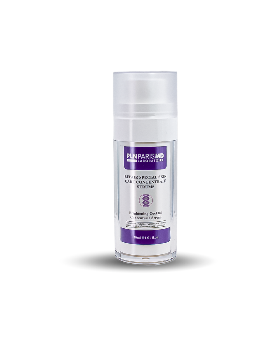 PLN PARIS MD Brightening Cocktail Concentrate Serum / Arbutin Ve Peptit İçerikli Leke Açıcı Serum 30ml