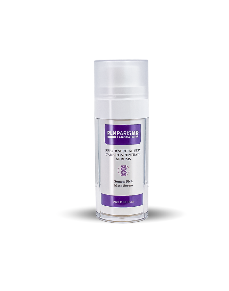 PLN PARIS MD Repair Somon DNA Meso Serum / Yoğun Somon DNA içerikli Cilt Yenileme, İnce Çizgilerin Açılması ve Akne Karşıtı Etkili Saf Serum 30ml