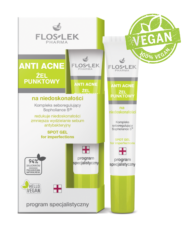 Floslek Pharma Floslek Yağlı Ciltler İçin Akne ve Akne Lekesi Karşıtı Yoğun Bakım Jeli 20ml