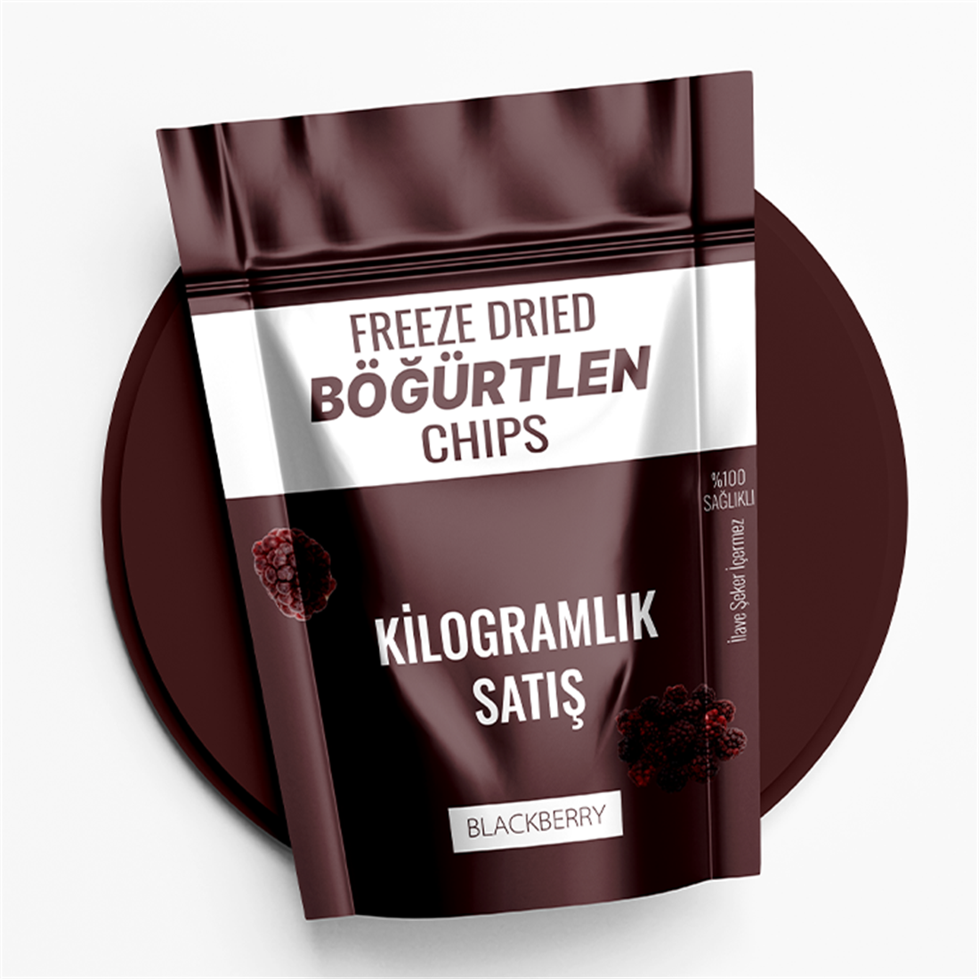 Kilogramlık Freeze Dried Böğürtlen Chıps