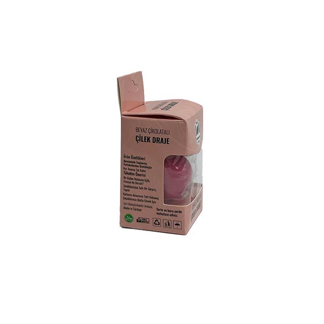 One Pembe Çikolatalı Çilek Draje 
