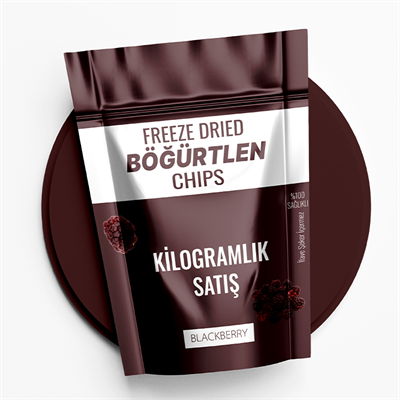 Kilogramlık Freeze Dried Böğürtlen Chıps