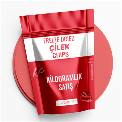Kilogramlık Freeze Dried Çilek Chıps