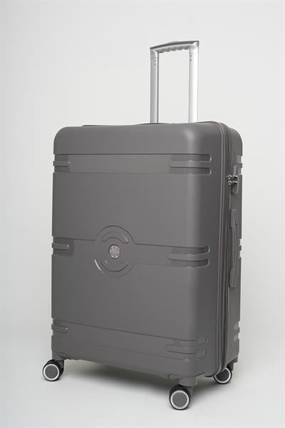 Travel Polo Büyük Boy Kırılmaz Valiz Füme 1015