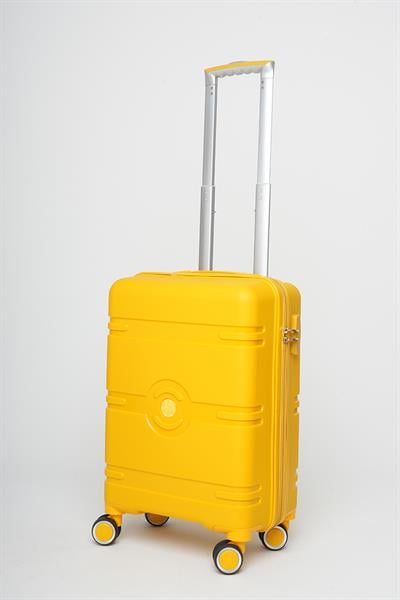 Travel Polo Küçük Boy Kırılmaz Valiz Sarı 1015