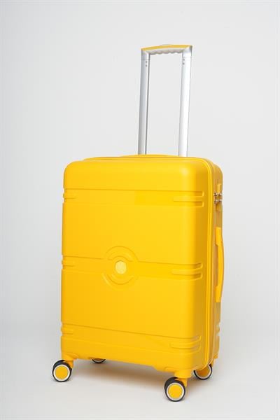 Travel Polo Orta Boy Kırılmaz Valiz Sarı 1015
