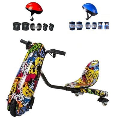 Citymate Drift Car Elektrikli Kaykay Bluetooth Dirift Kar Hoverboard Scooter + Koruma Ekipmanı D01