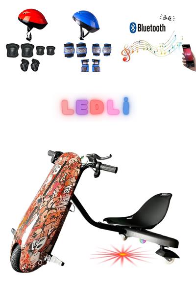 Citymate Drift Car Elektrikli Kaykay Bluetooth Dirift Kar Hoverboard Scooter + Koruma Ekipmanı D34
