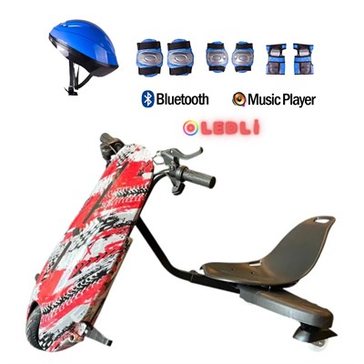 Citymate Drift Car Elektrikli Kaykay Bluetooth Dirift Kar Hoverboard Scooter + Koruma Ekipmanı D17