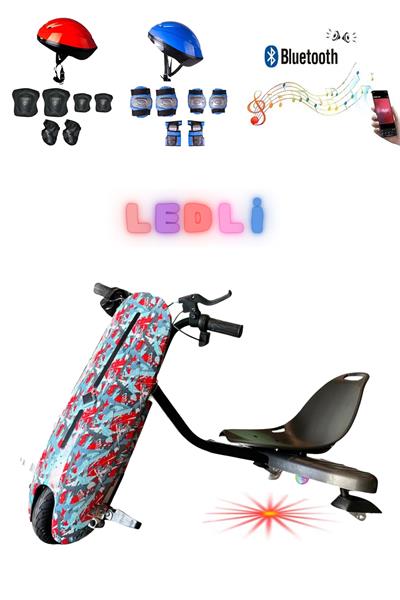 Citymate Drift Car Elektrikli Kaykay Bluetooth Dirift Kar Hoverboard Scooter + Koruma Ekipmanı D31