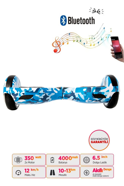 Citymate Hoverboard Elektrikli Kaykay Scooter Bluetooth Hoparlörlü 6.5 inch D03